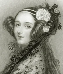 Porträt von Augusta Ada King (1815 - 1852), Gräfin von Lovelace